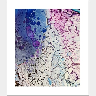 Moon Trails Fluid Art Posters and Art